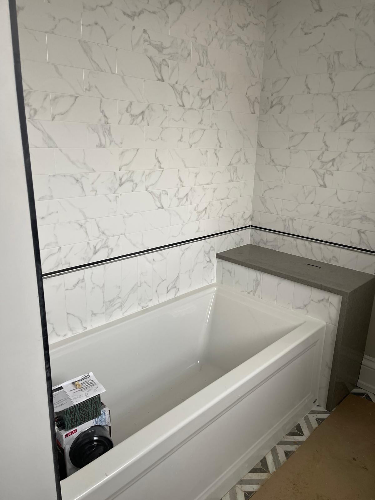 Bathroom remodeling project