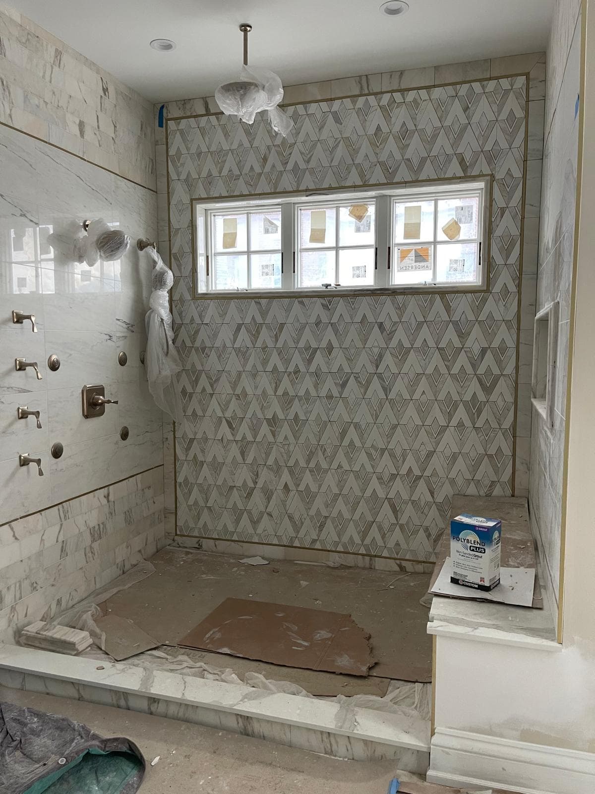 Bathroom renovation detail